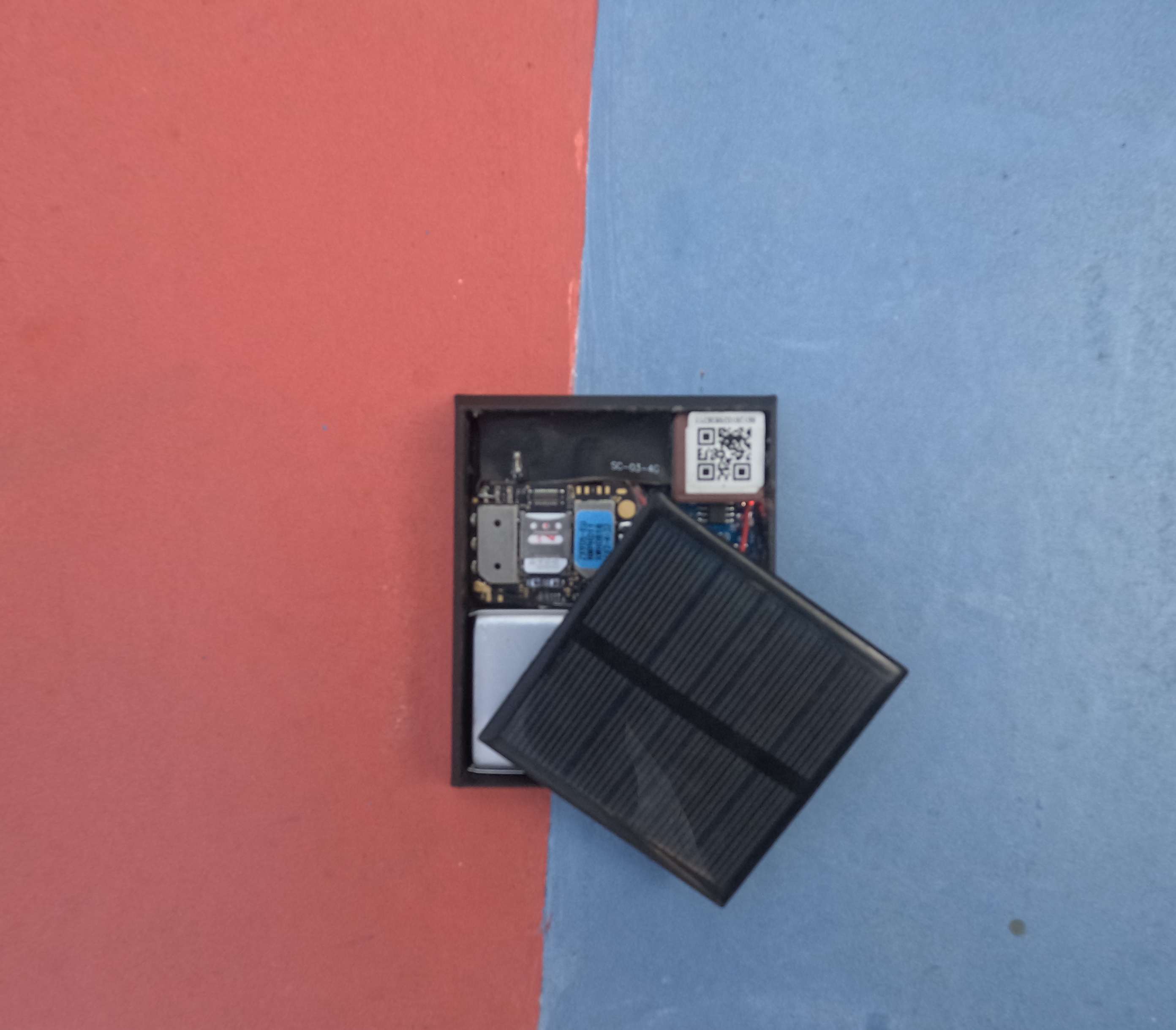 Black SmartSurf prototype on a board