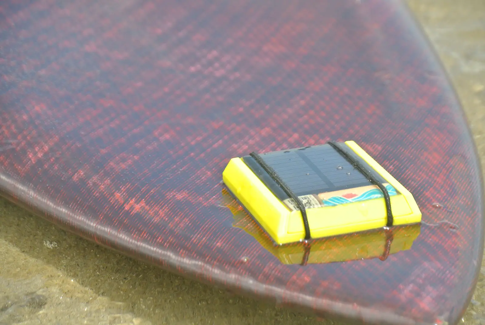 SmartSurf tracker on a second surfboard