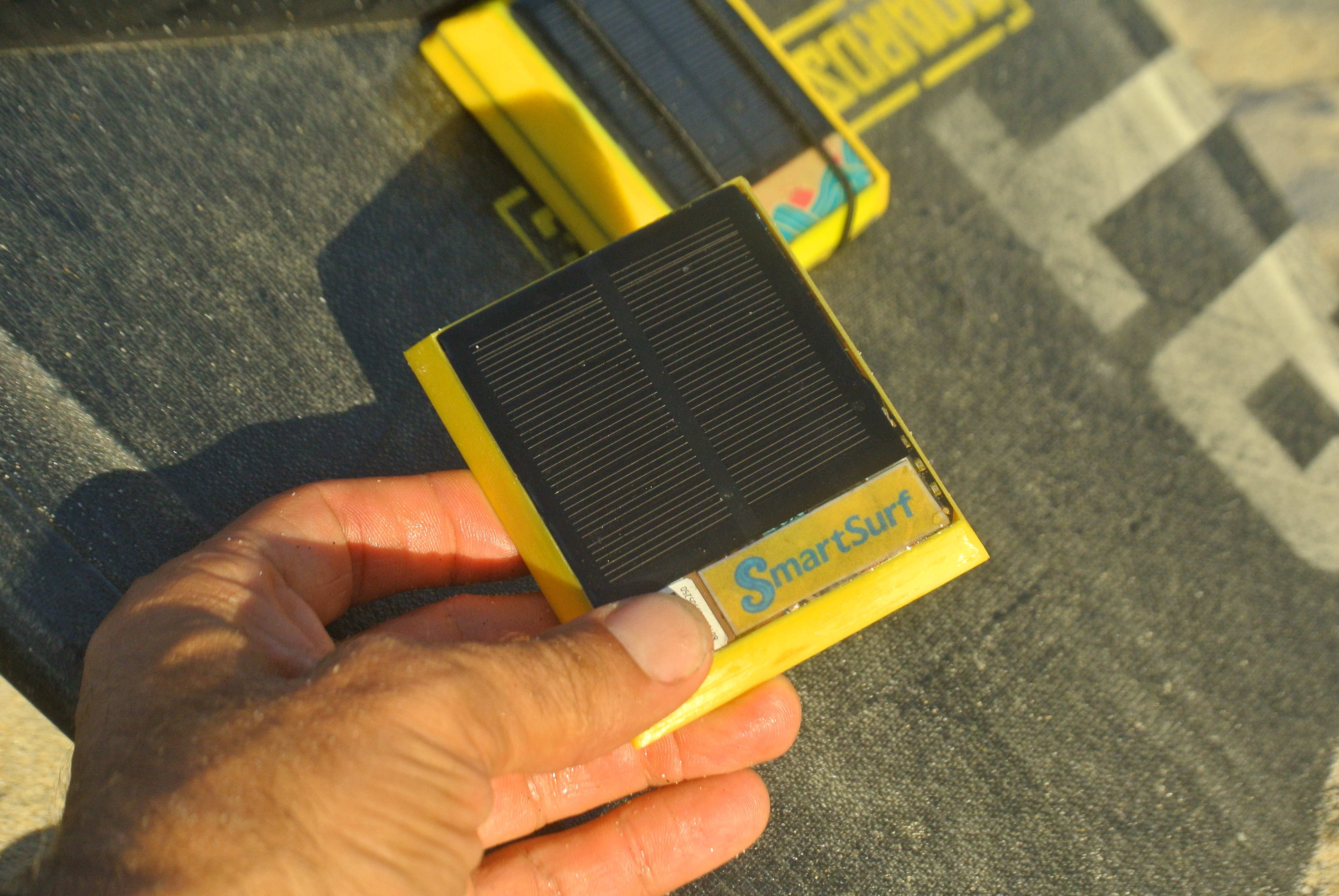 Yellow SmartSurf prototype close-up